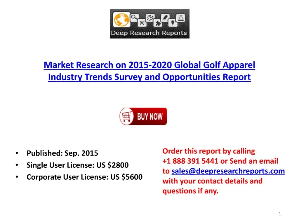 PPT Global Golf Apparel Industry Market Growth Analysis and 2020