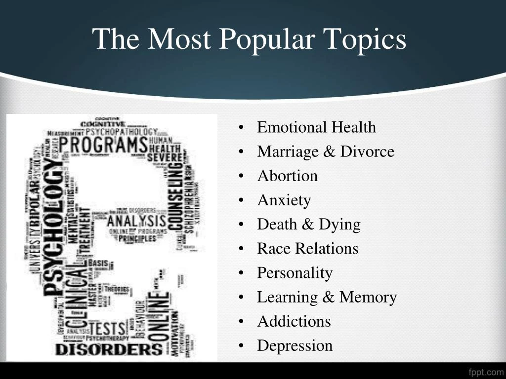 high school psychology research topics