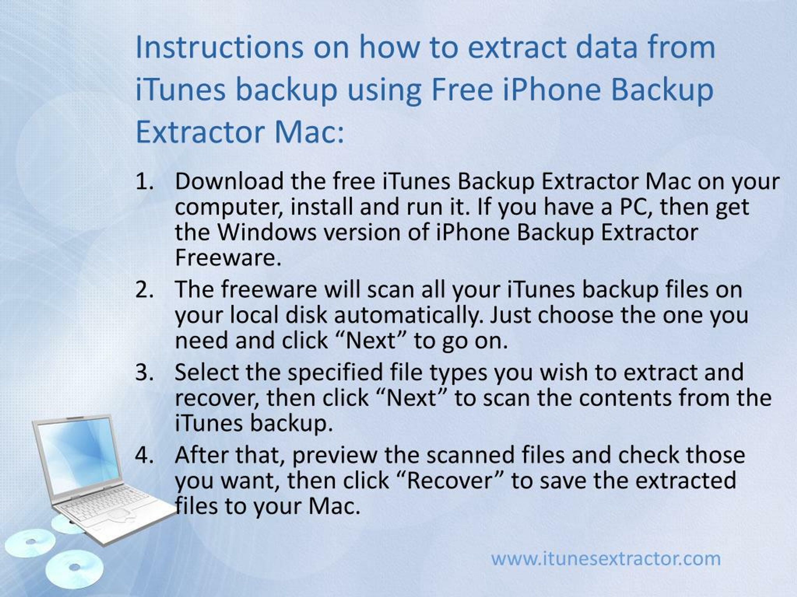 iphone backup extractor for mac free