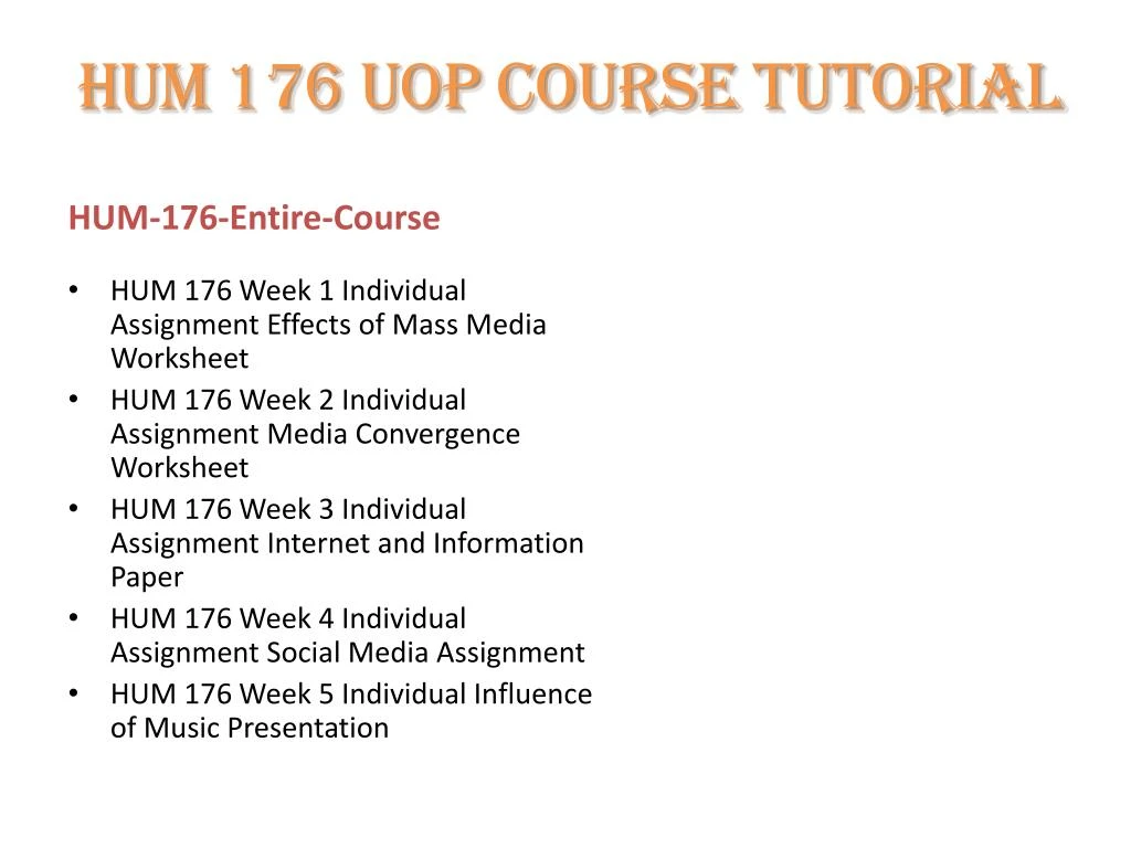 hum 176 internet and information paper hum 176 internet and information paper