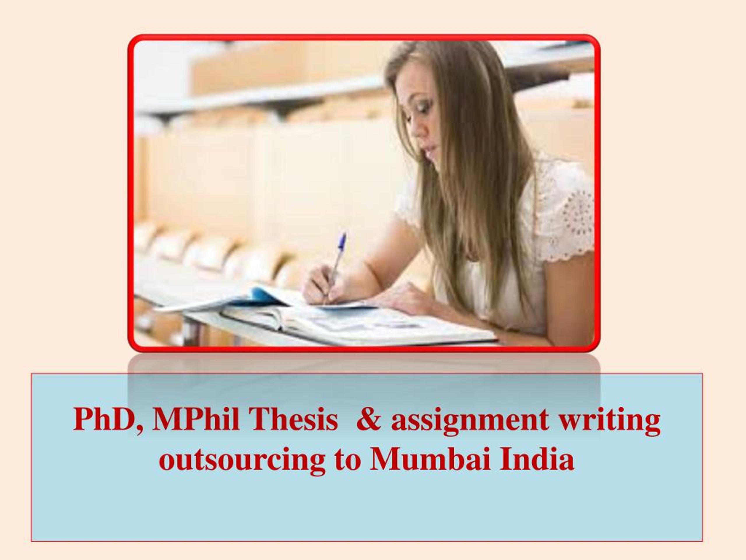 thesis writing outsourcing