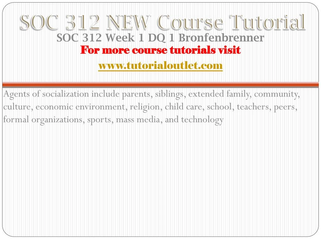 soc 312 week 3 discussion 1 soc 312 week 3 discussion 1