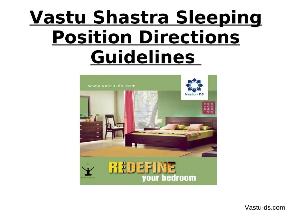 Ppt Vastu Shastra Sleeping Position Directions Guidelines