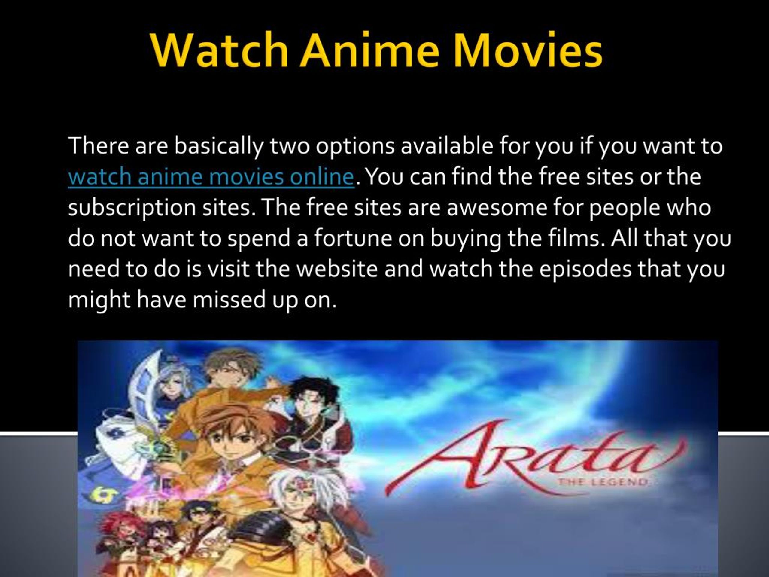 Arata: The Legend - streaming tv show online
