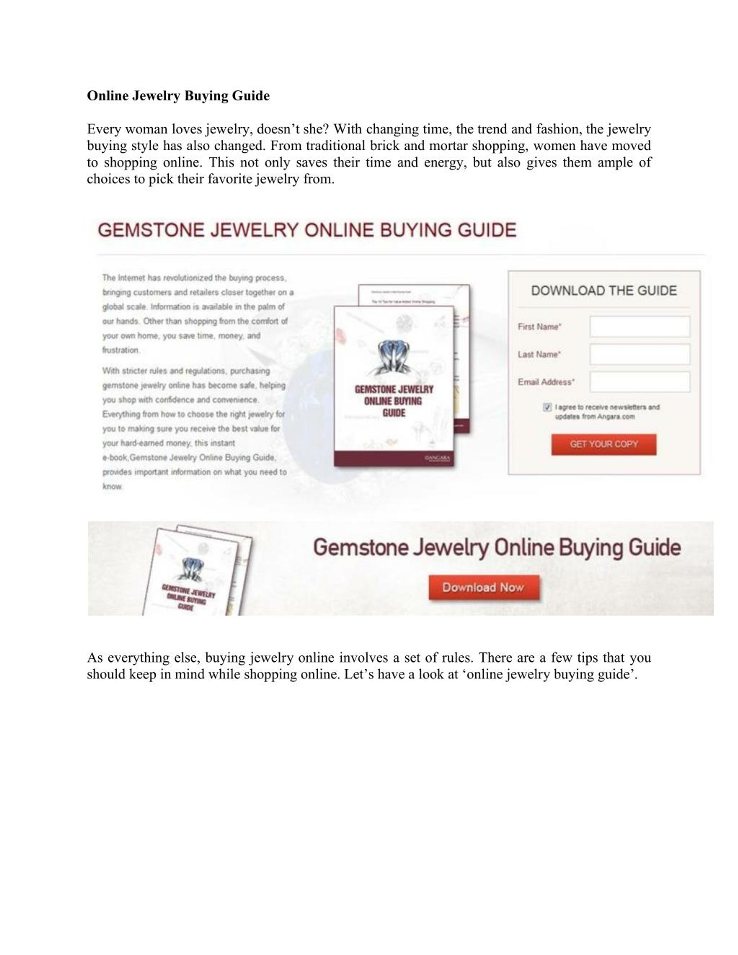 PPT - Online Jewelry Buying Guide PowerPoint Presentation, free 