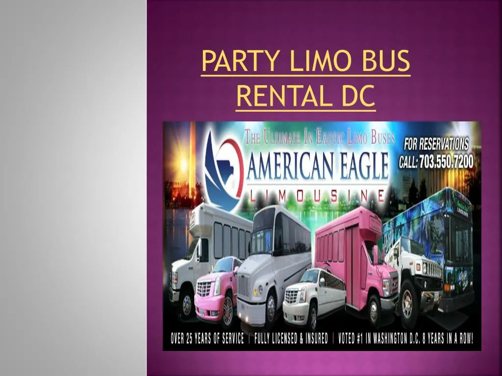 party limo bus rental dc n.