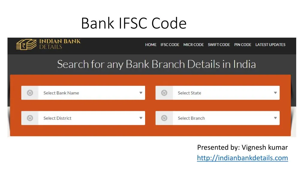 PPT - Get Bank IFSC Code PowerPoint Presentation, Free Download - ID ...