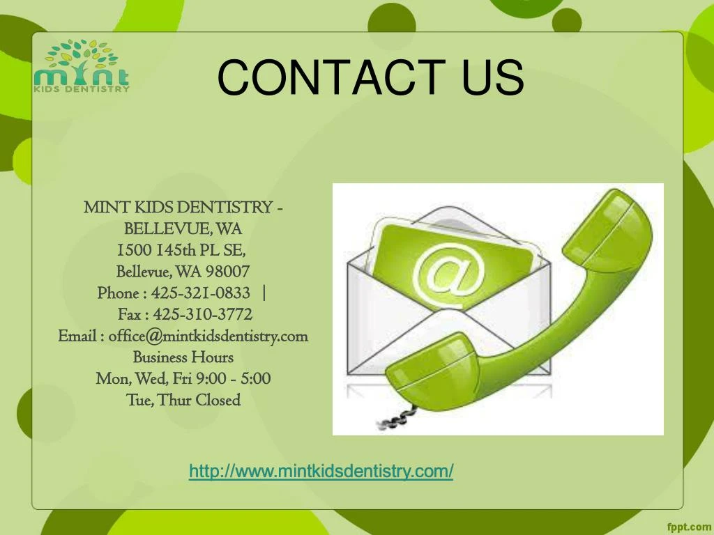 PPT - Bellevue Pediatric Dentistry PowerPoint Presentation - ID:7210951