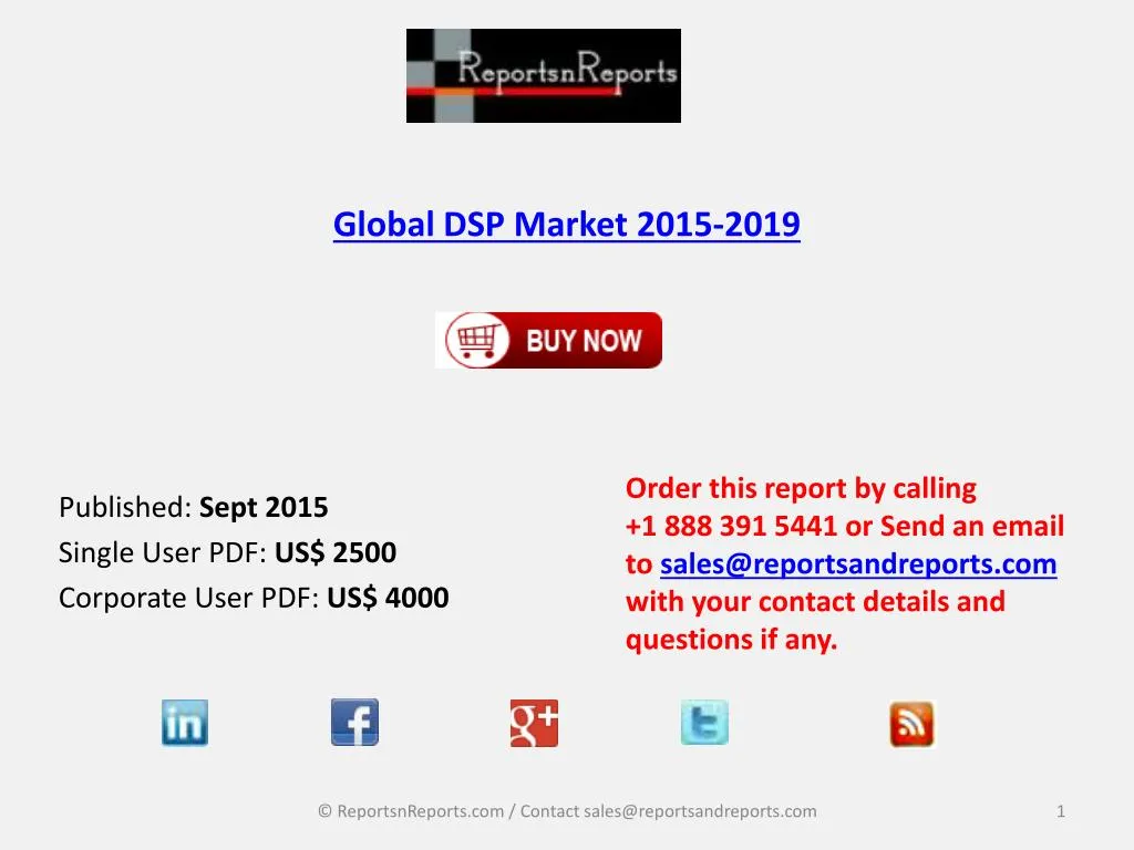 global dsp market 2015 2019 n.