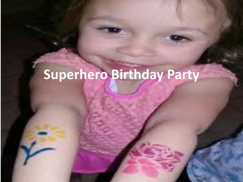 superhero birthday party n.
