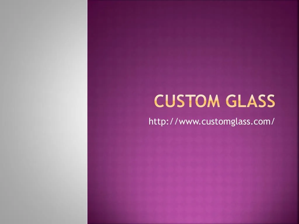 custom glass n.