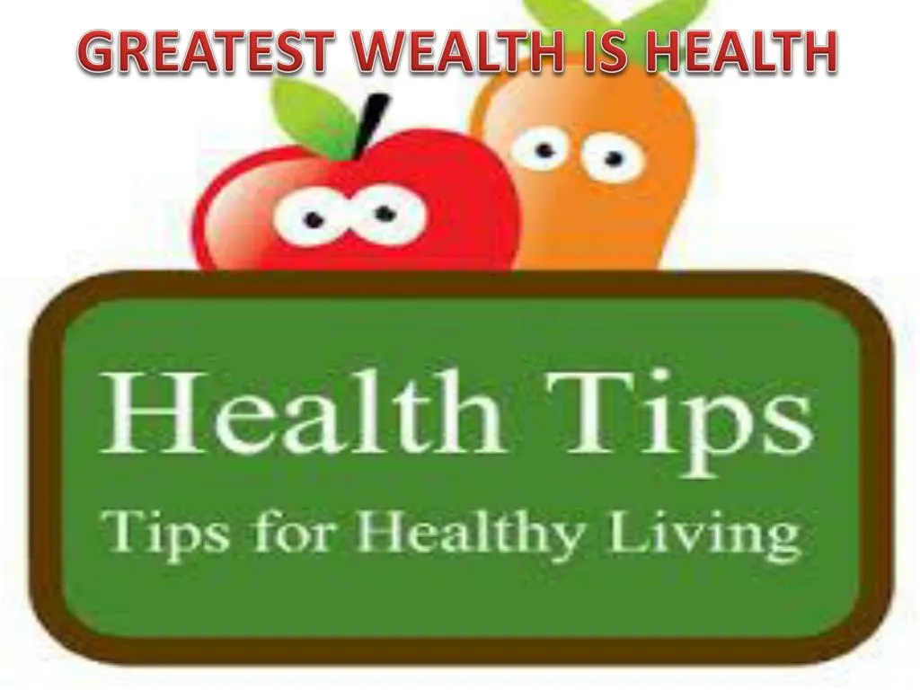 PPT - Health Tips that lead Healthy life PowerPoint Presentation, free ...