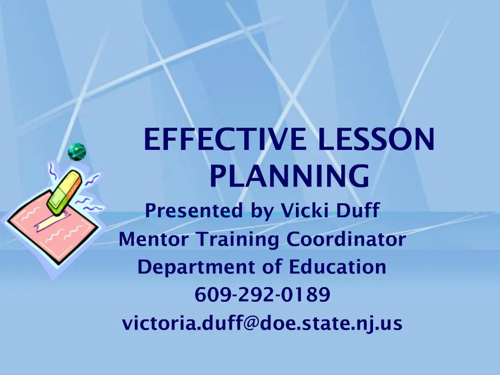 effective lesson planning powerpoint presentation