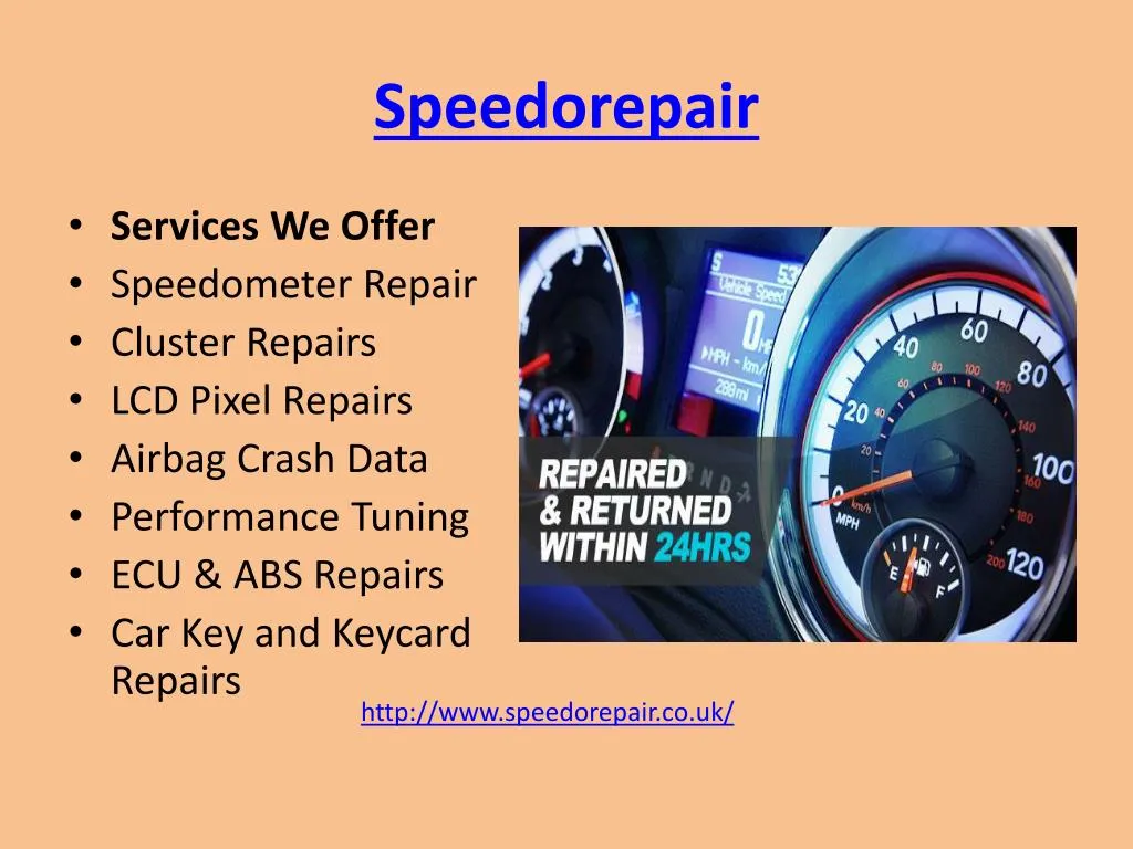 PPT Speedometer Cluster Repair PowerPoint Presentation, free download