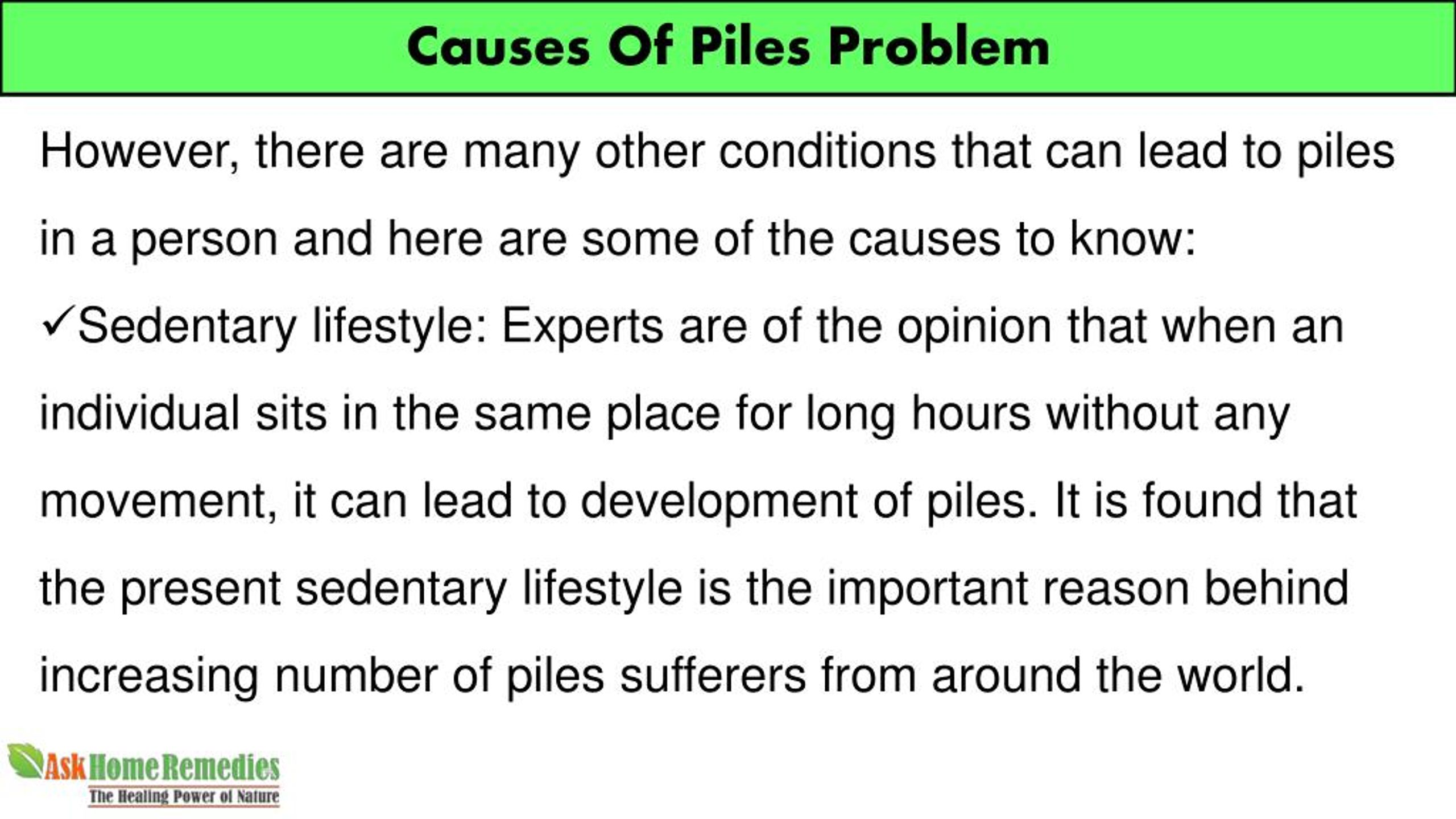 How To Treat Piles Problem