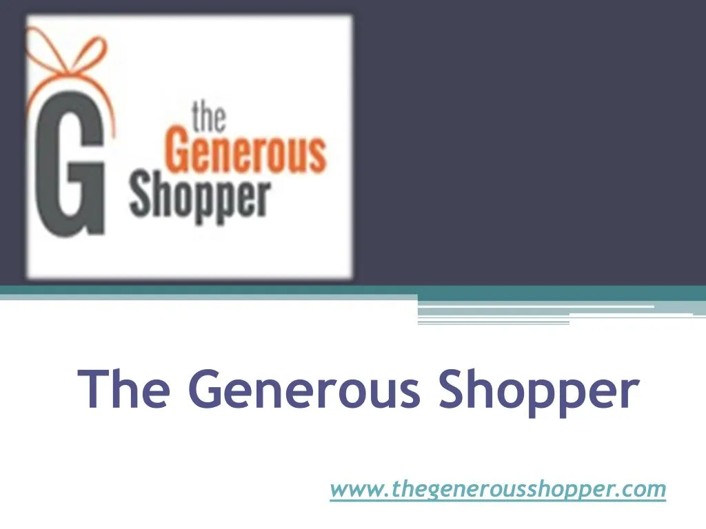 the generous shopper n.