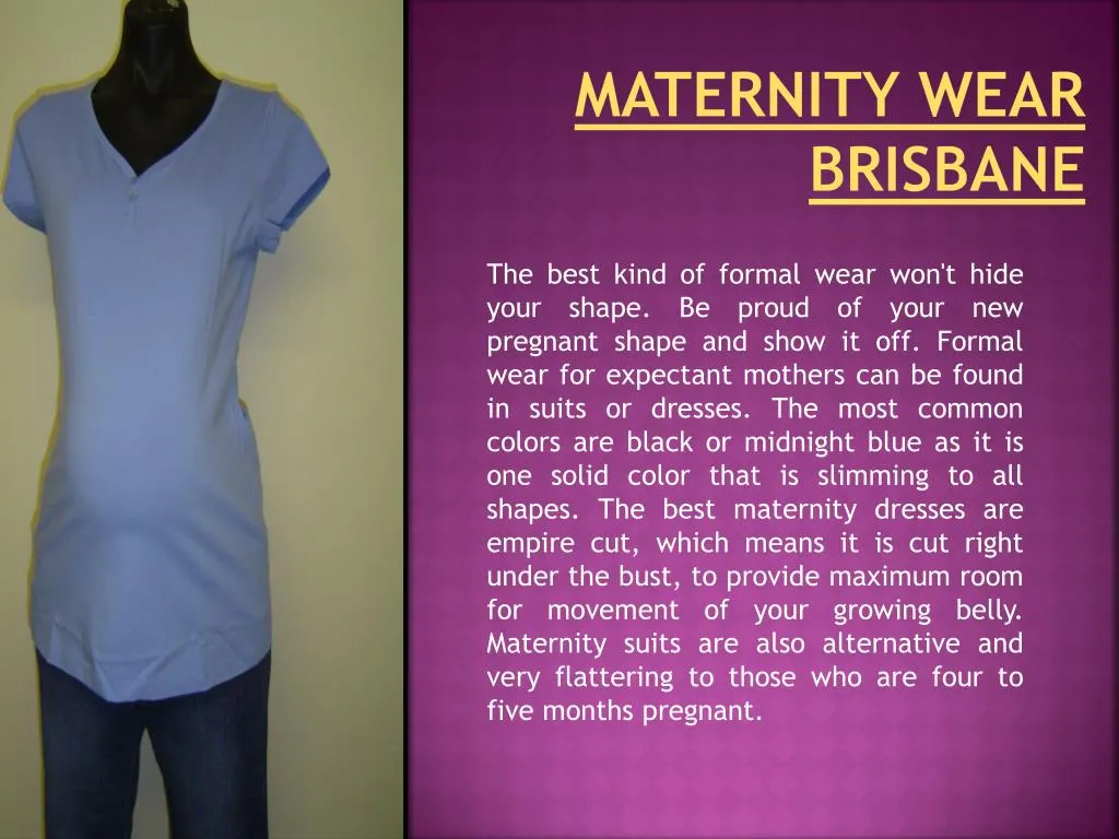 PPT maternity shops Brisbane PowerPoint Presentation, free download