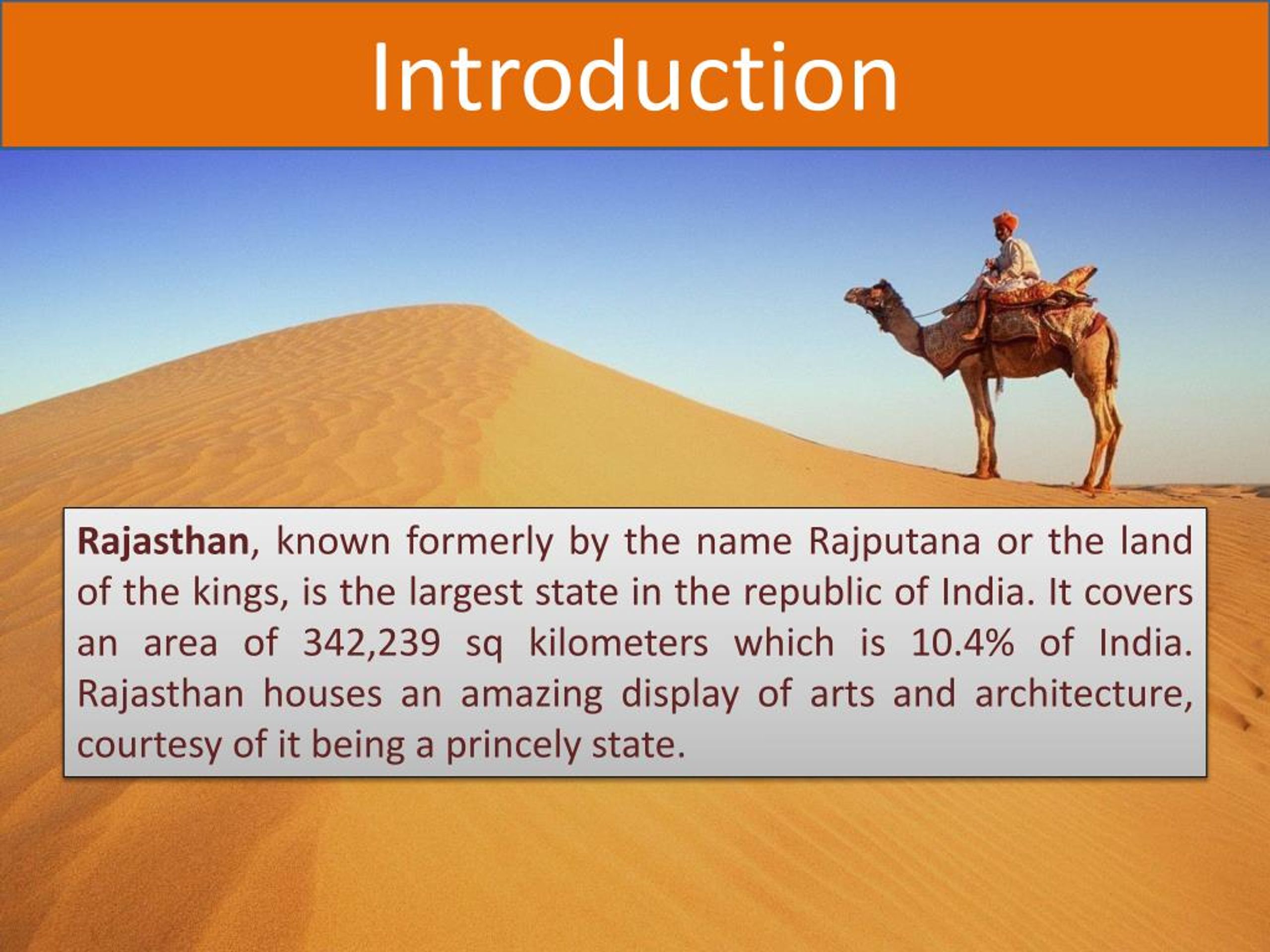 powerpoint presentation of rajasthan
