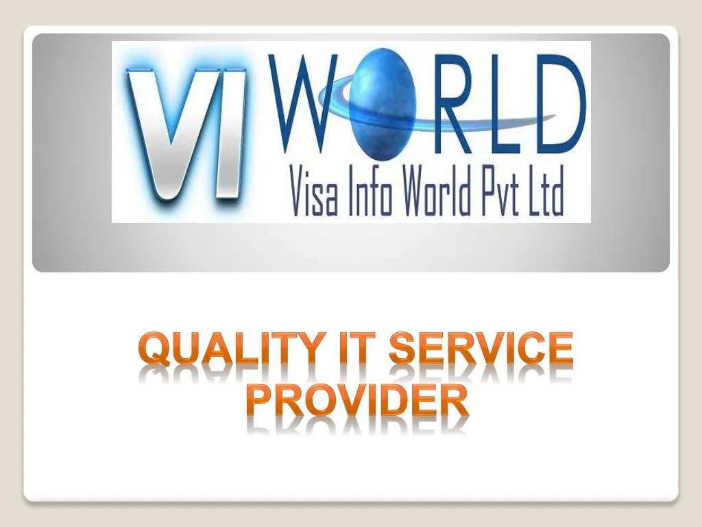 quality it service provider n.