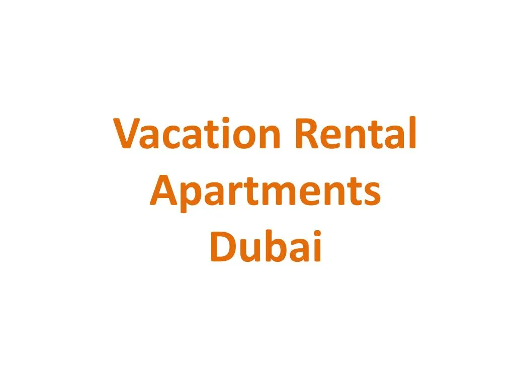 vacation rental apartments dubai n.