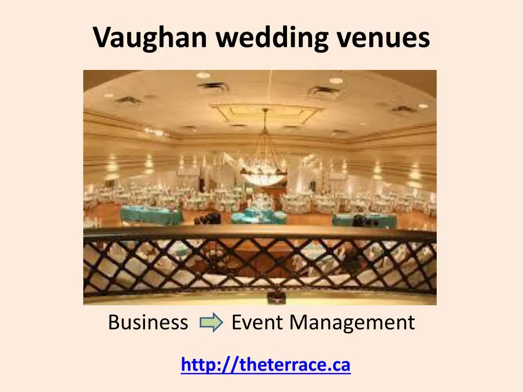 wedding venue presentation