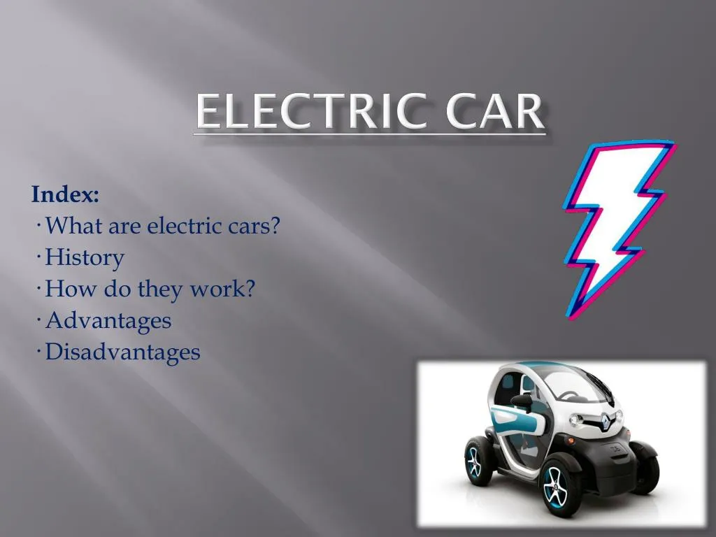 history of electric cars ppt