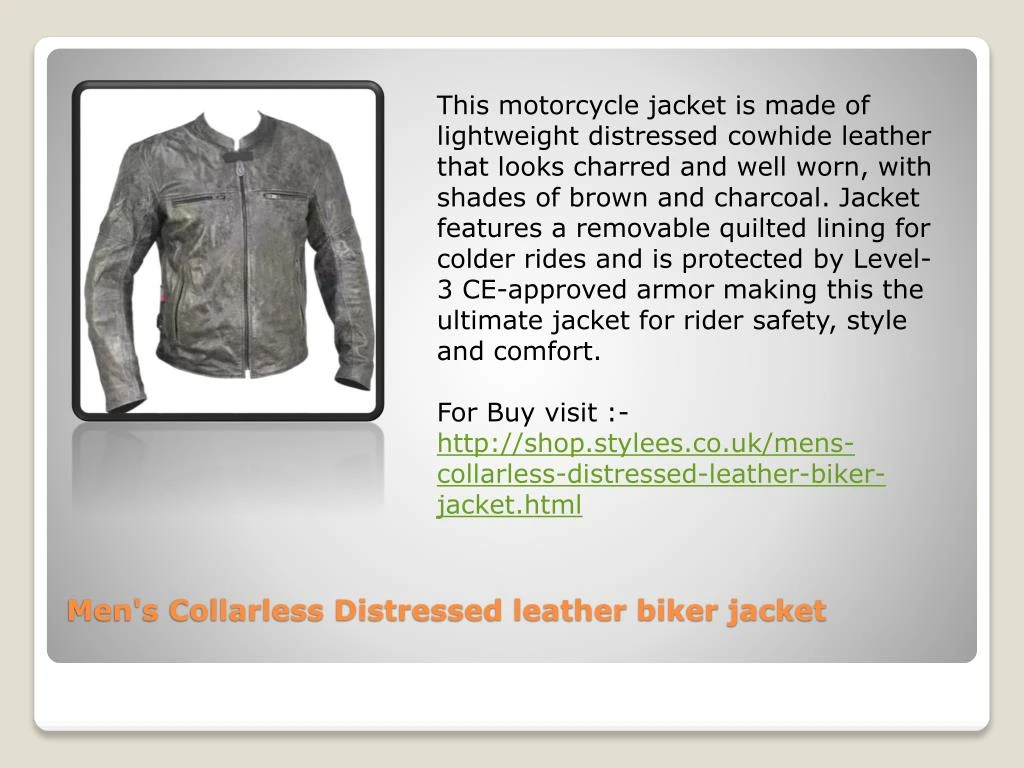 PPT - Motorcycle Leather Jacket PowerPoint Presentation - ID:7221602