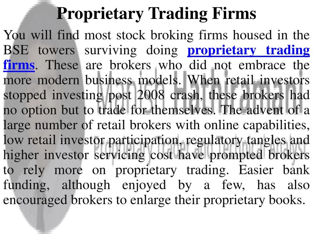 PPT Proprietary Trading PowerPoint Presentation, free download ID