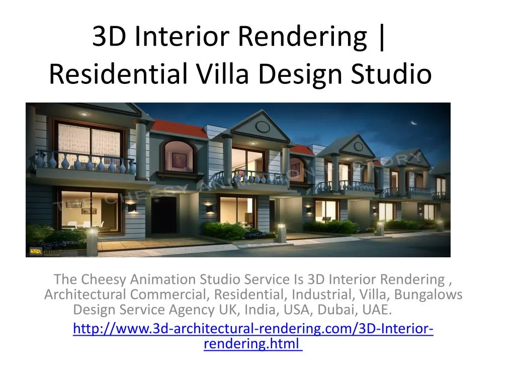 3d interior rendering residential villa design studio n.