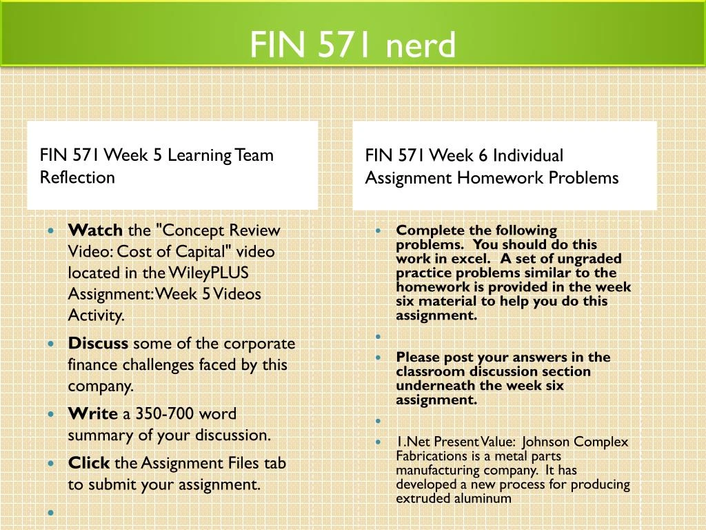 corporate finance fin 571 wiley plus week one Largest database of quality sample essays and research papers on fin 571 week 6 finance fin/571 entire of phoenix corporate finance fin/571. corporate finance fin 571 wiley plus week one Largest database of quality sample essays and research papers on fin 571 week 6 finance fin/571 entire of phoenix corporate finance fin/571.