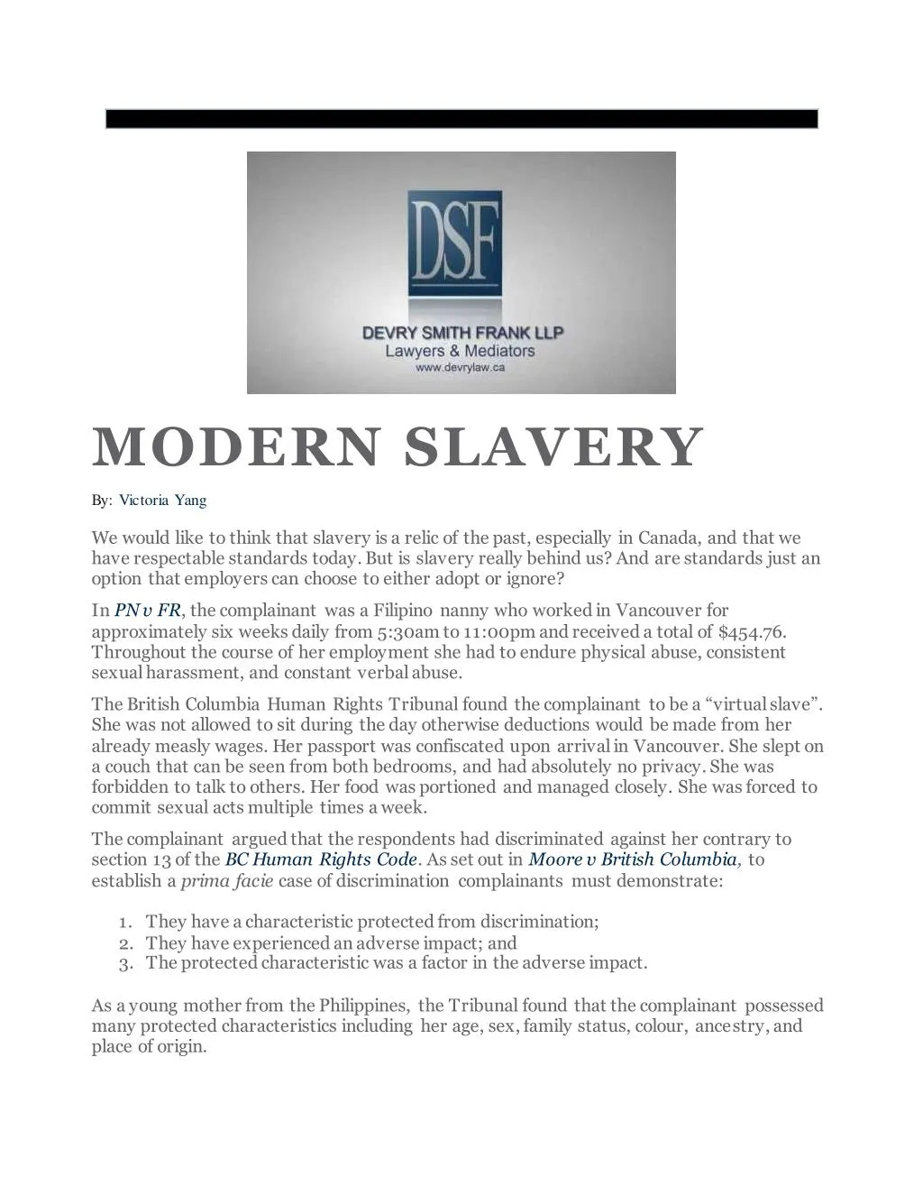 modern slavery powerpoint presentation