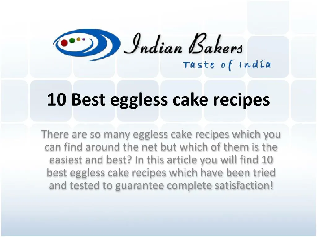 10 best eggless cake recipes n.