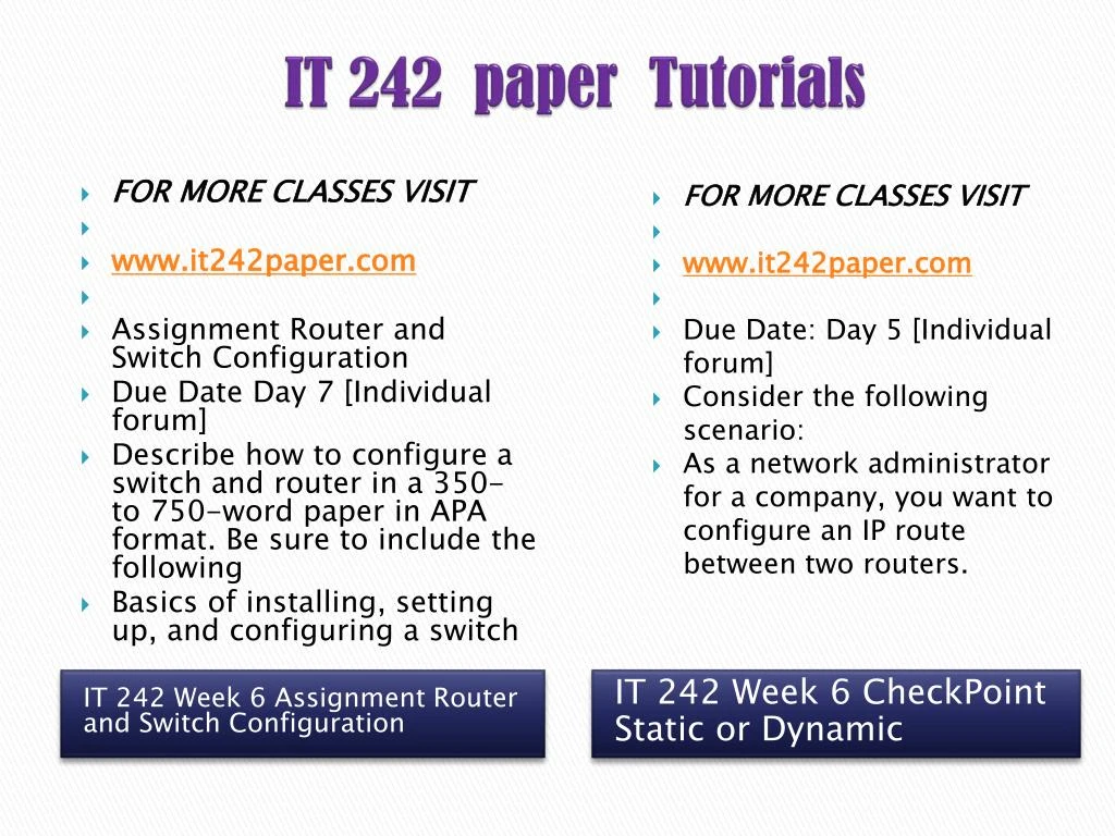 190040417 it 242 week 6 router 190040417 it 242 week 6 router