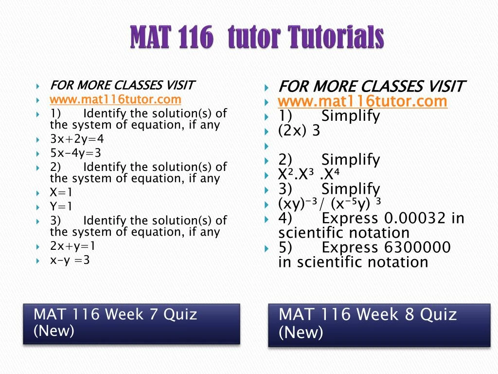 mat 116 week 1 quiz View test prep - mat 116 week 1 quiz from mat 116 at university of phoenix ‘1 calculate the sum efi and l 11 11 @ 2 ' i '-' 2 1 as dc 2 calculate the preduct ef% and 3. mat 116 week 1 quiz View test prep - mat 116 week 1 quiz from mat 116 at university of phoenix ‘1 calculate the sum efi and l 11 11 @ 2 ' i '-' 2 1 as dc 2 calculate the preduct ef% and 3.