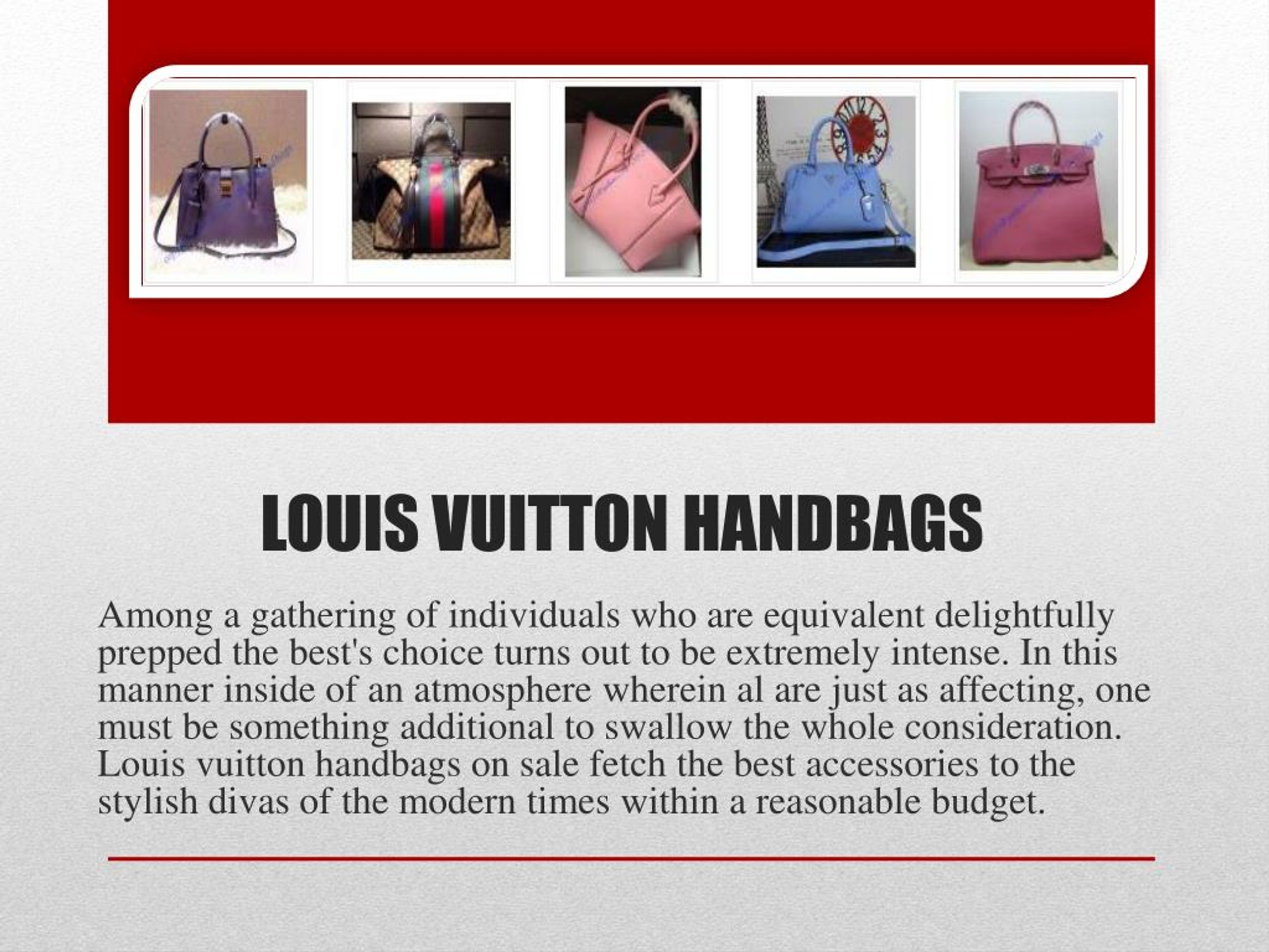 PPT - Luxtime.su/louis-vuitton-handbags PowerPoint Presentation, free ...