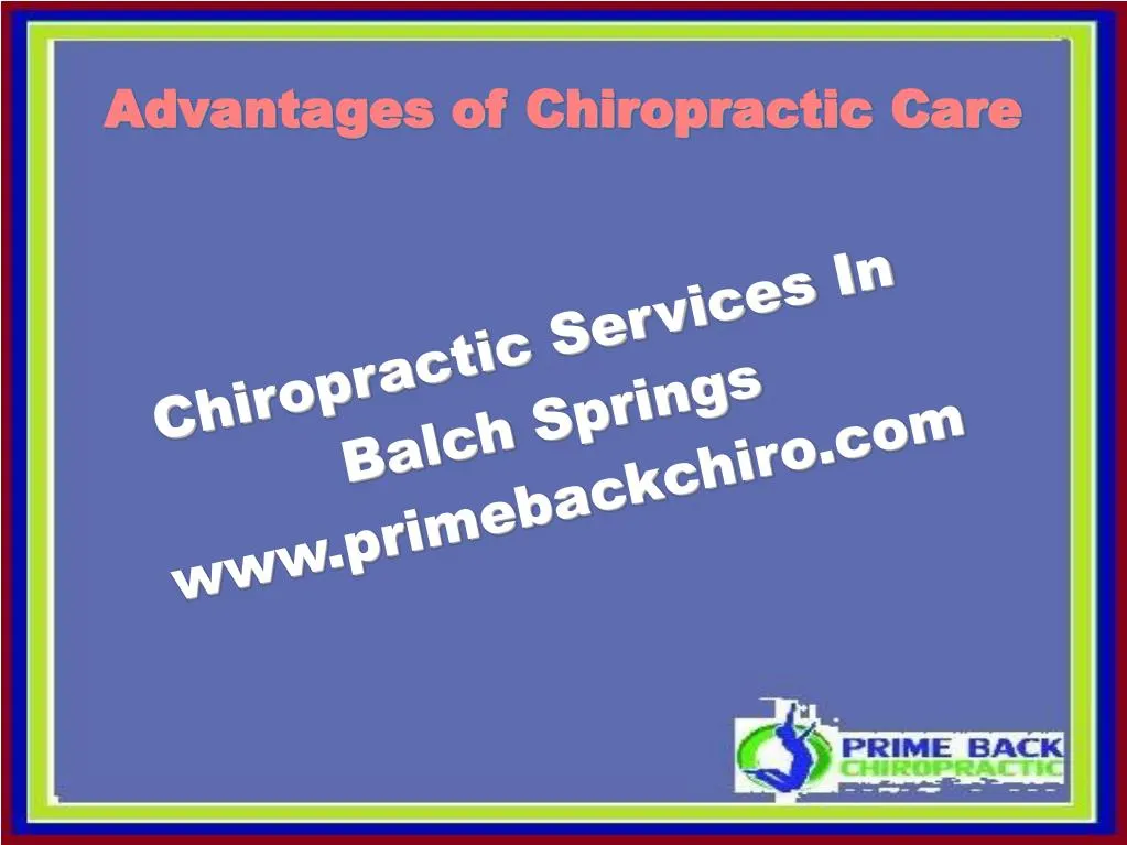 chiropractic services in balch springs www primebackchiro com n.