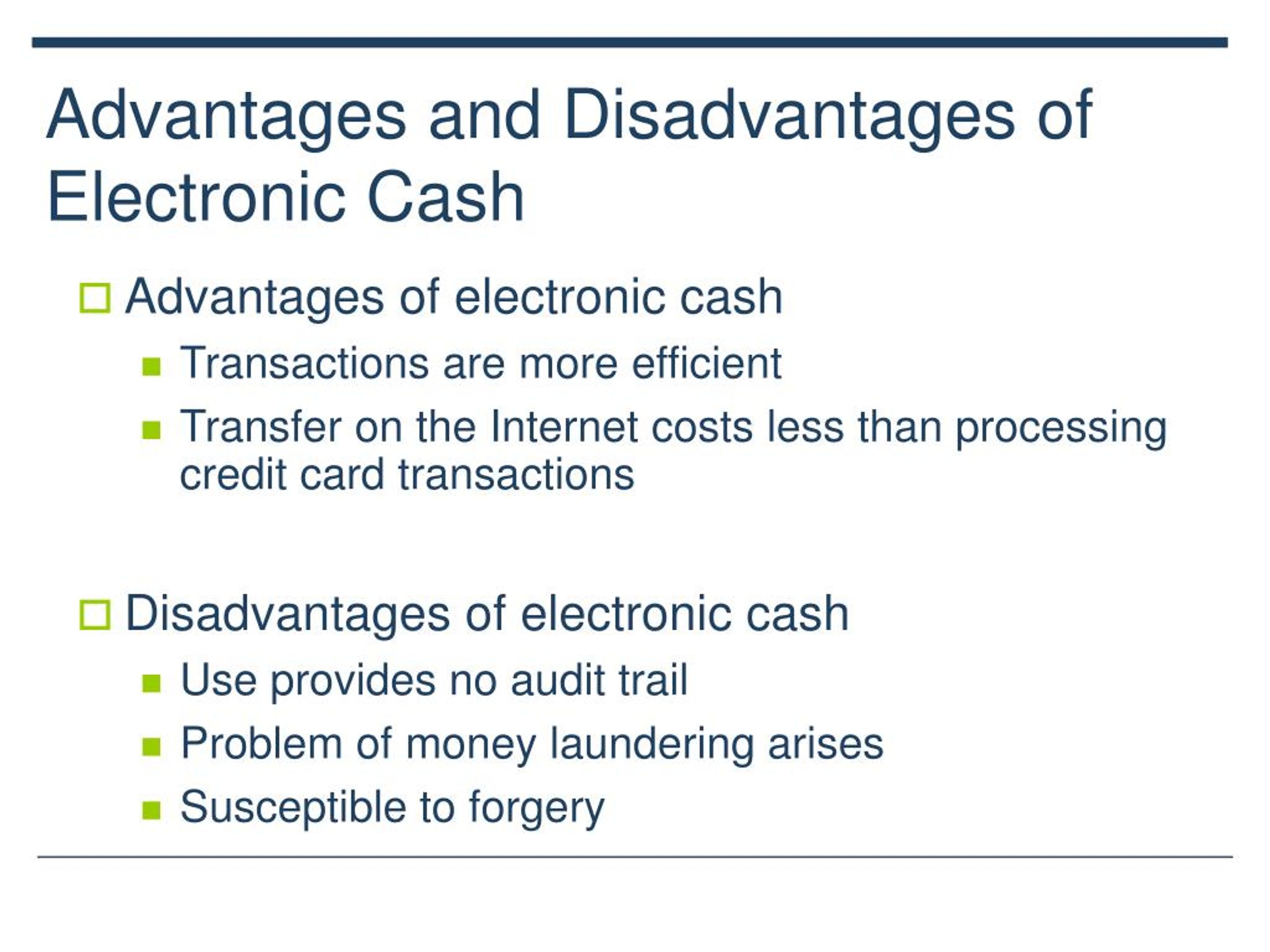 disadvantages of digital currency