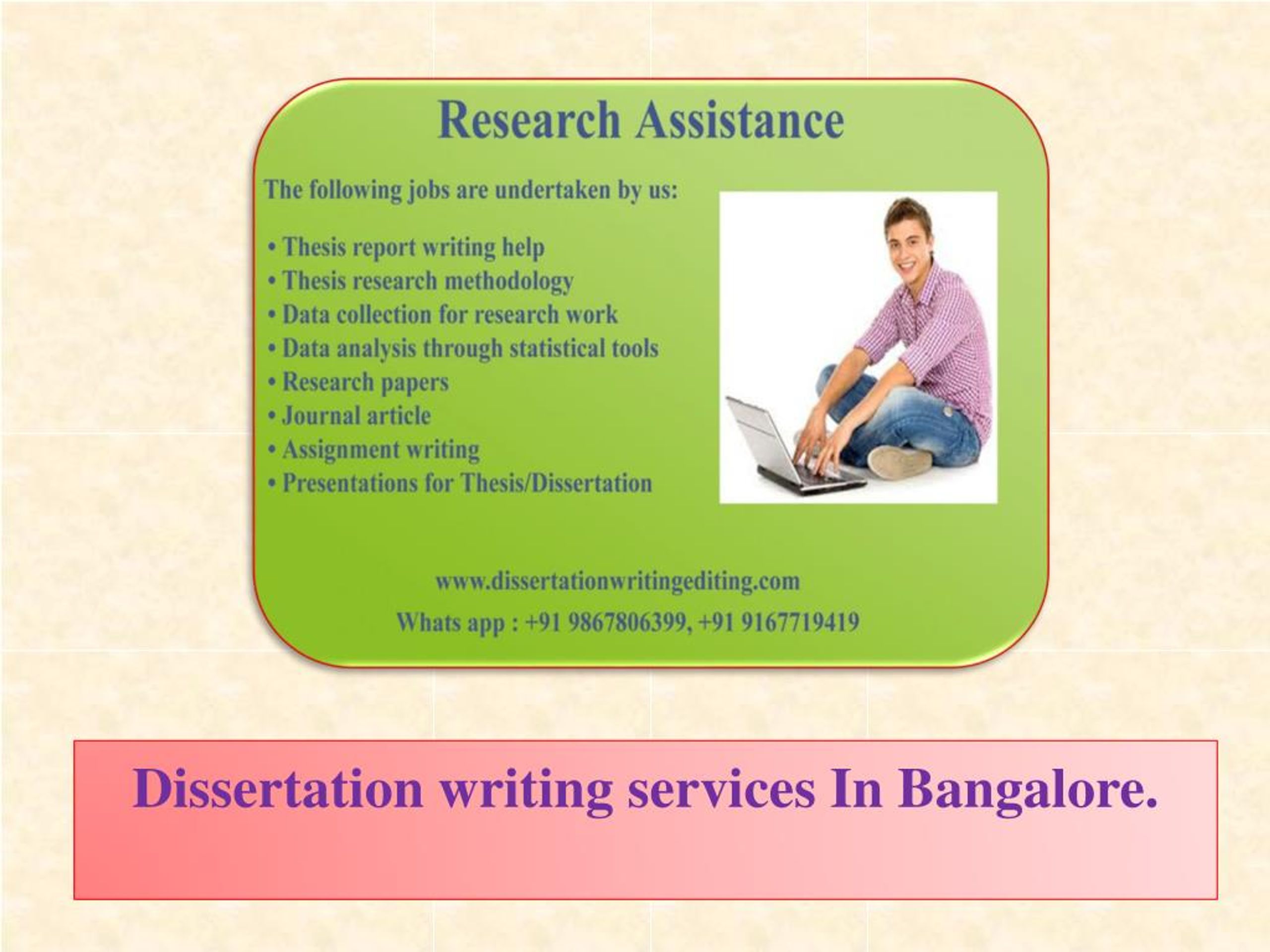 dissertation work in bangalore