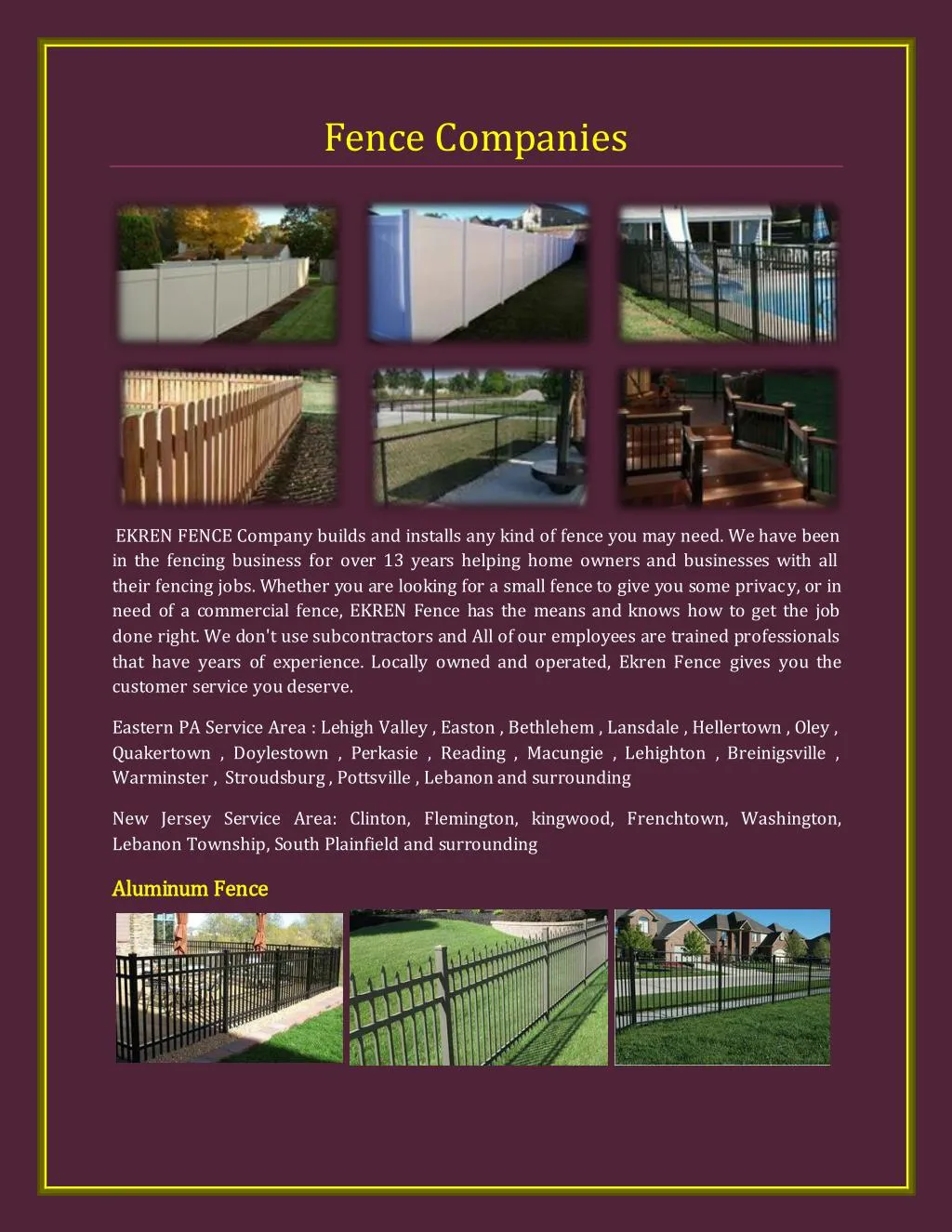 Ppt Fence Companies Powerpoint Presentation Free Download Id7227533