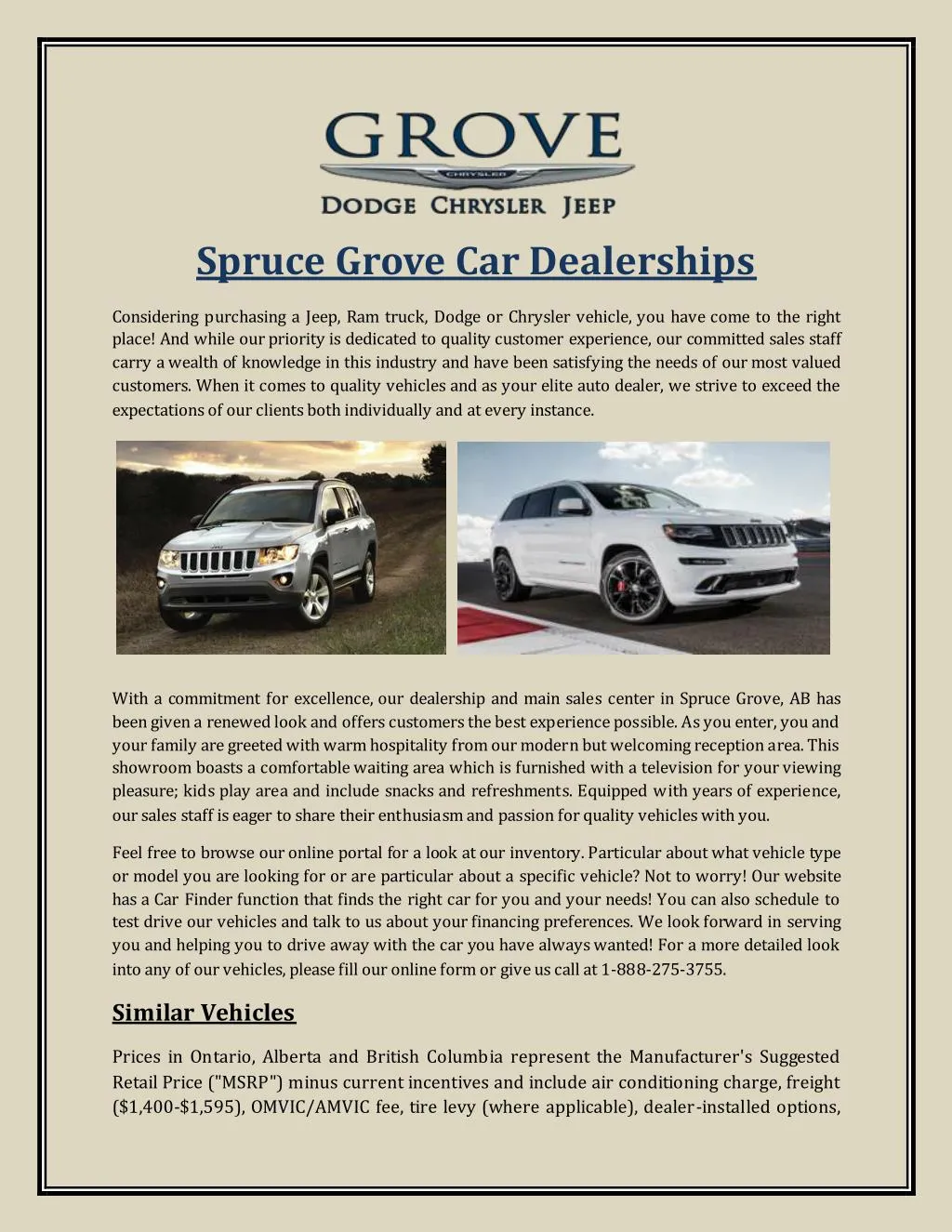 PPT Spruce Grove Car Dealerships PowerPoint Presentation, free
