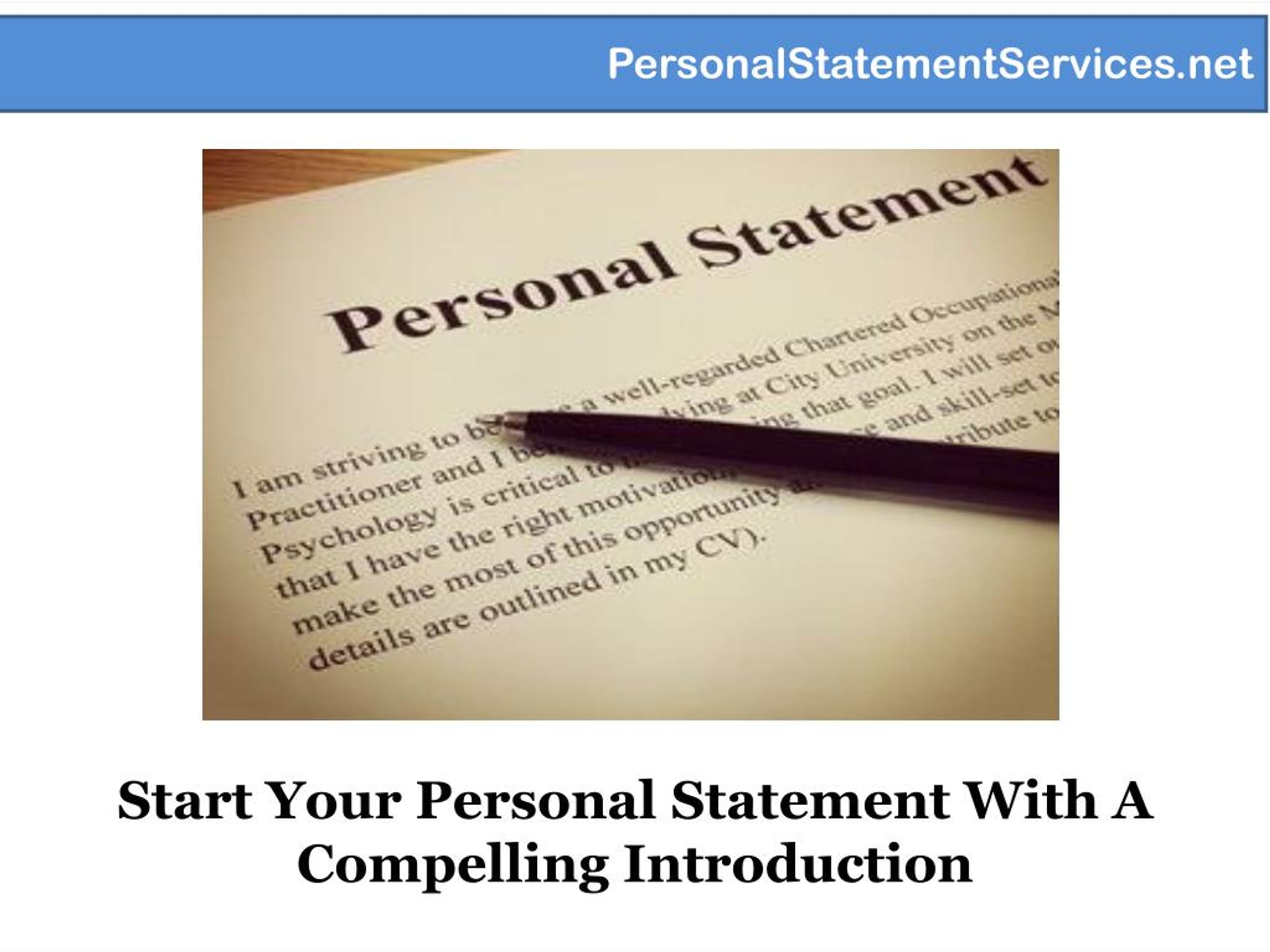 how to write a personal statement powerpoint