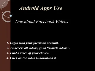 free facebook video downloader app