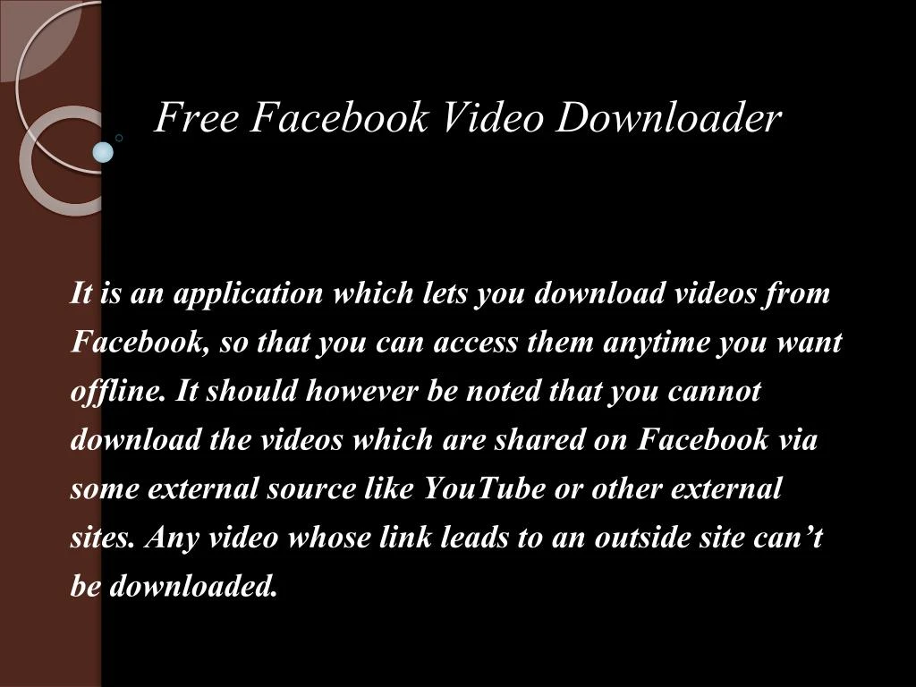 fast facebook video downloader for pc