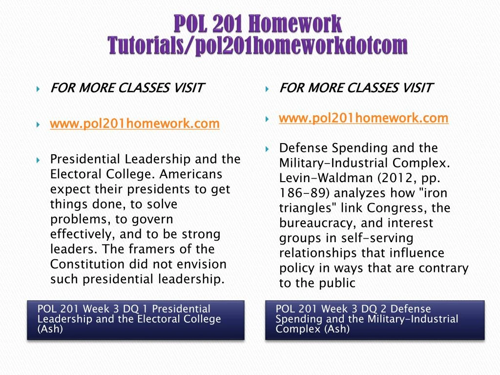 pol 201 presidential leadership and the electoral college pol 201 presidential leadership and the electoral college