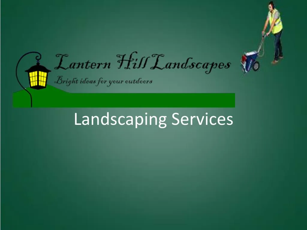 landscaping services n.