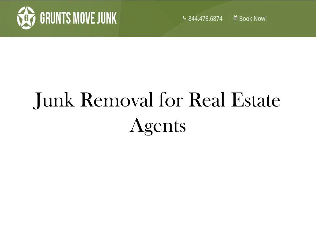 junk removal for real estate agents n.