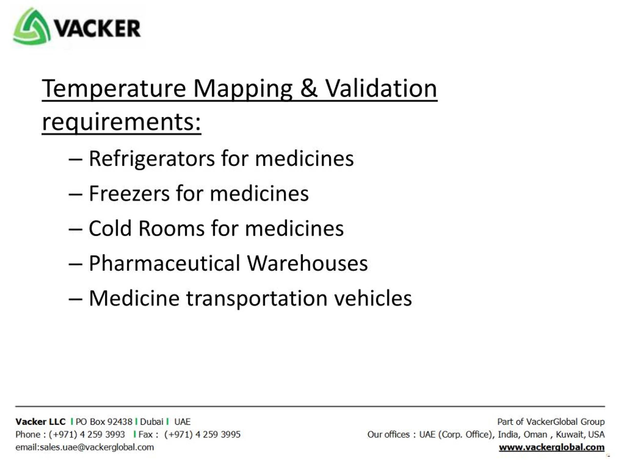 Wireless & WiFi medical Refrigerator Temperature Alarm, Vacker UAE