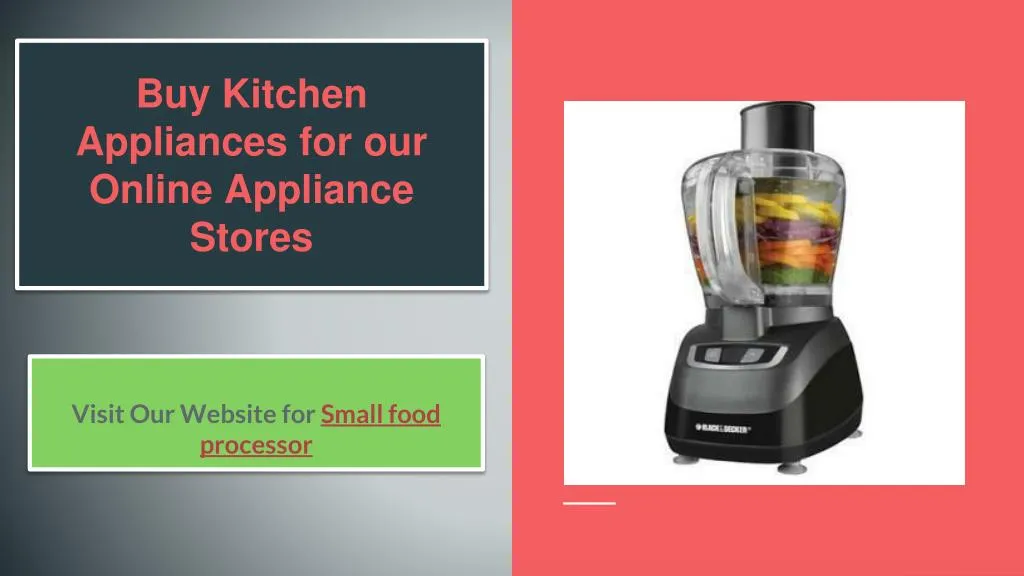 PPT - Small kitchen appliances PowerPoint Presentation ...