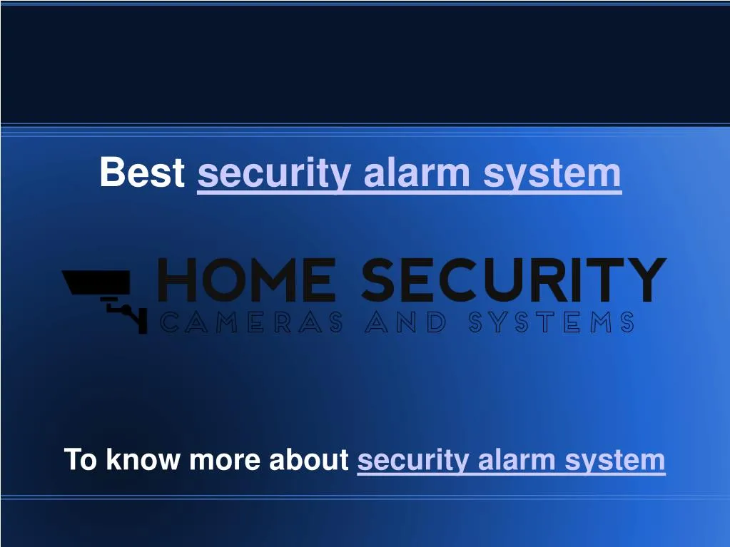 best security alarm system n.