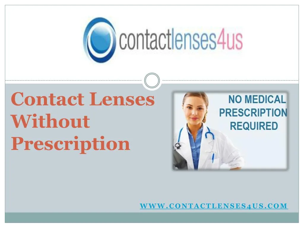 PPT Shop for Best Quality Contacts Without Prescription PowerPoint